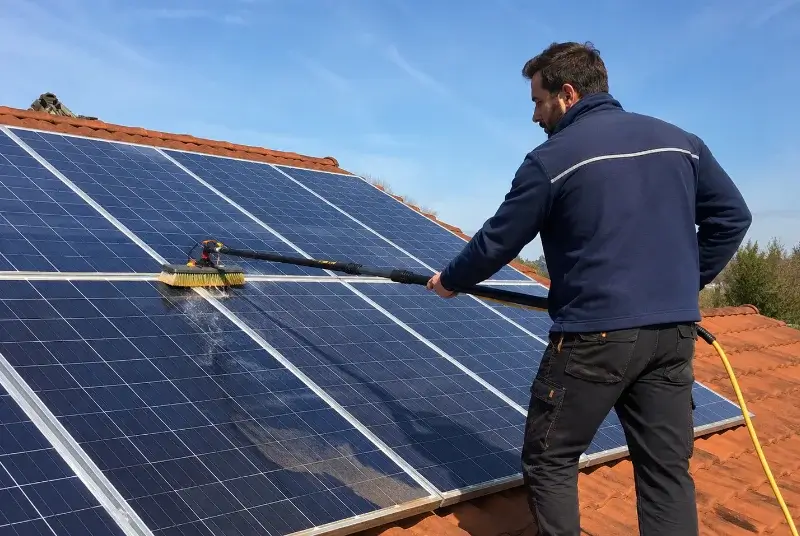Nettoyage et entretien de panneaux solaires à Rivedoux-Plage